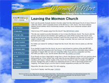 Tablet Screenshot of mormonnomore.com